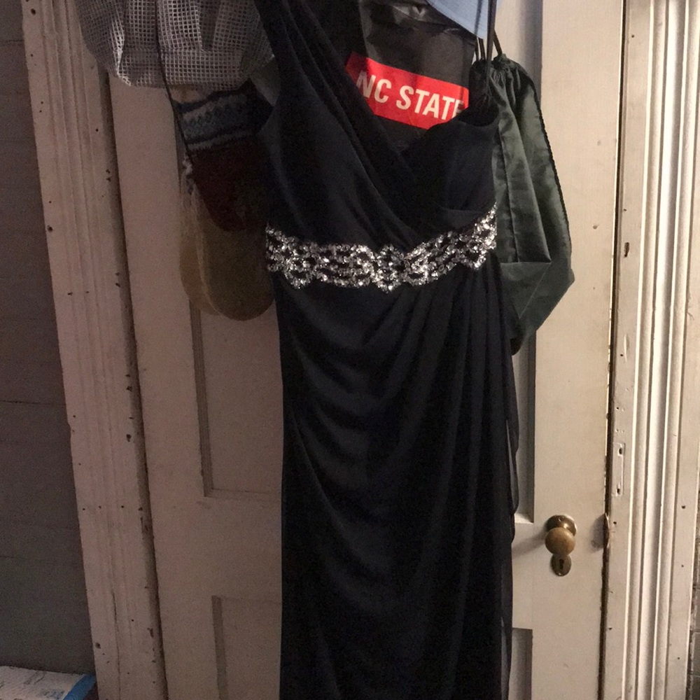 Navy blue prom dress
